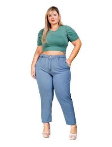 Razon Jeans Calça Jeans Feminina Plus Size Mom 46 Ao 54 - Razon - 1102 Jeans