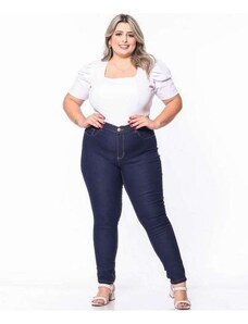 Razon Jeans Calça Jeans Feminina Plus Size Skinny Básica 46 Ao 54 Razon 1593 Jeans