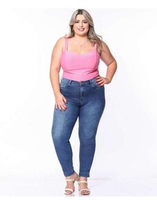 Razon Jeans Calça Jeans Feminina Plus Size Skinny 46 Ao 54 - Razon - 1696 Jeans