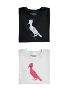 Kit 2 Camisetas Meme e Dark Reserva Mini Branco/Preto