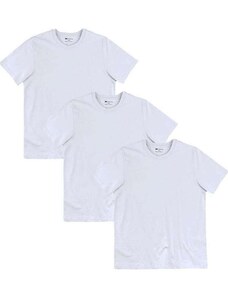 Kit com 3 Camisetas Masculina Hering 4fv2 1a-Branco