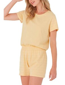 Pijama Feminino Curto Malwee 1000110209 00437-Amarelo