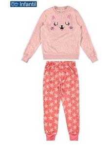 Pijama Infantil Menina Longo Malwee 1000103817 Cb66a-Rosa