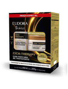 C&A kit eudora siàge cica therapy shampoo 250ml e máscara capilar 250g
