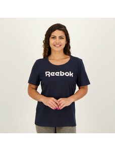 Camiseta Reebok Big Logo Linear Feminina Marinho