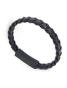 Pulseira de Couro Black Series Faking Tyre Emporiotop - P (16 a 17.5cm)