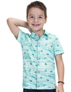 Trick Nick Camisa Infantil Masculina Peixinhos Verde