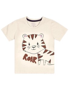 Trick Nick Camiseta Infantil Masculina Tigre Bege