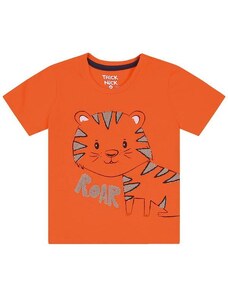 Trick Nick Camiseta Infantil Masculina Tigre Laranja