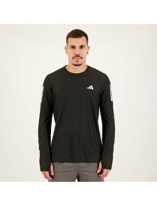 Camiseta Adidas Own The Run Base Manga Longa Preta