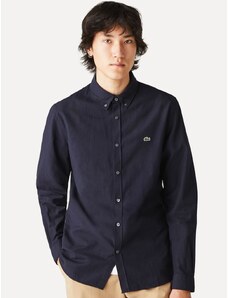 Camisa Lacoste Masculina Regular Pinpoint Cotton Oxford Azul Marinho