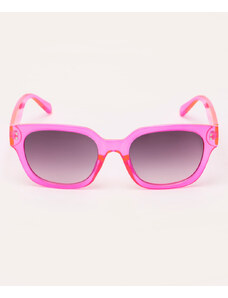 C&A óculos de sol quadrado pink