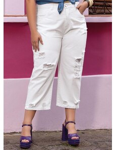 Marguerite Calça Branco em Jeans