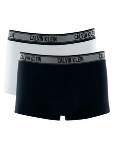 Kit 2 Cuecas Boxer Calvin Klein C11.09 Br00-Branco/Preto