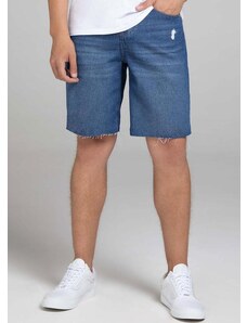 Enfim Bermuda Azul Slim Jeans Masculina