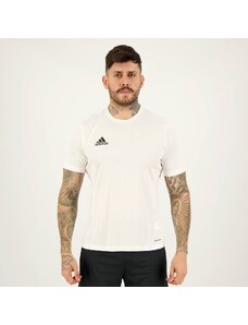 Camiseta Adidas Essentials 3 Stripes Branca - FutFanatics