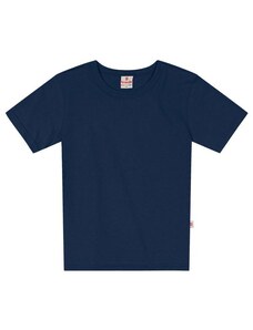 Brandili Camiseta Básica Menino em Malha Azul