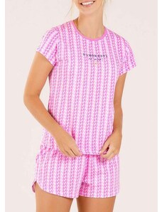 Pijama Feminino Curto Cor com Amor 13688 Rosa