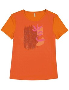 Cativa T-Shirt Feminina Estampada Laranja