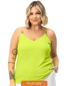 Secret Glam Blusa Feminina de Alça Plus Size Verde