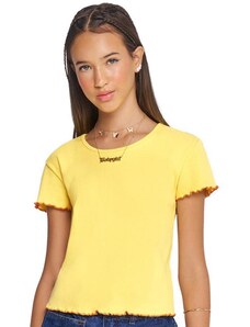 Blusas para meninas amarelas, cropped, junior (9-14 anos) - GLAMI