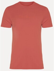 Camiseta Ellus Masculina Cotton Fine Originals Logo Rosa Escuro