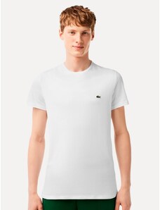 Camiseta Lacoste Masculina Classic Pima Cotton Logo Branca