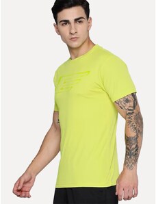 Camiseta Ellus Masculina Cotton Fine Maxi Splash Logo Neon Amarela