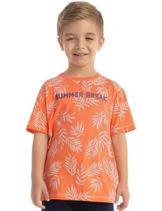 Milon Camiseta Infantil Masculina Laranja