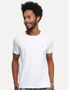 Camiseta Ellus Masculina Cotton Fine Basic Logo Branca
