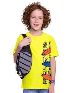 Kyly Camiseta Infantil Masculina Amarelo