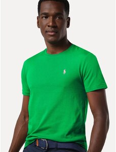 Polo Ralph Lauren Camiseta Ralph Lauren Masculina Custom Slim Fit Violet Icon Verde