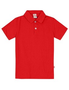 Brandili Camisa Polo Menino em Malha Vermelho