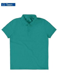 Camiseta Polo Infantil Menino Malwee 1000111119 Z1970-Verde-Água