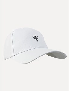 Boné Calvin Klein Sarja Logo Ômega Branco