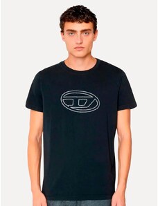 Camiseta Diesel Masculina T-Diegor-E9 Outline Azul Marinho