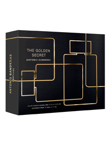 C&A kit perfume banderas golden secret 100ml vp e deo 150 único