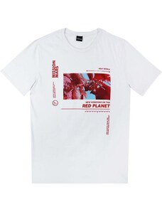 Enfim Camiseta Tradicional Red Planet Masculina Branco