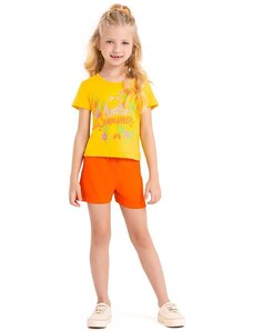 Rovi Kids Conjunto Infantil Blusa com Shorts Amarelo