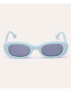 C&A óculos de sol retrô oval azul claro