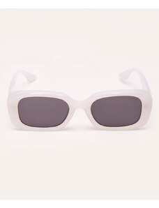 C&A óculos de sol quadrado branco