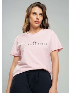 Salvatore Fashion T-Shirt Ampla King Of King Fashion Rosa