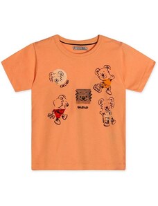 Tigor Camiseta Bebê Masculina Laranja