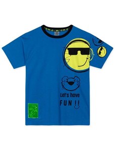 Tigor Camiseta Smile Masculina Azul