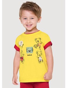 Tigor Camiseta Bebê Masculina Amarelo
