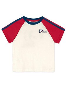 Tigor Camiseta Manga Curta Bebê Masculina Bege