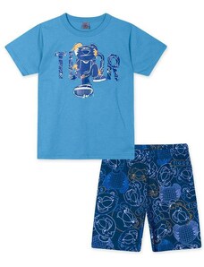 Tigor Pijama Brilha no Escuro Masculino Azul
