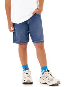 Malwee Kids Bermuda Jeans Menino Azul Escuro