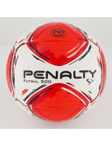 Bola Penalty S11 R2 XXIV Futsal Branca e Vermelha