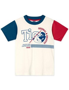 Tigor Camiseta Retrô Masculina Bege